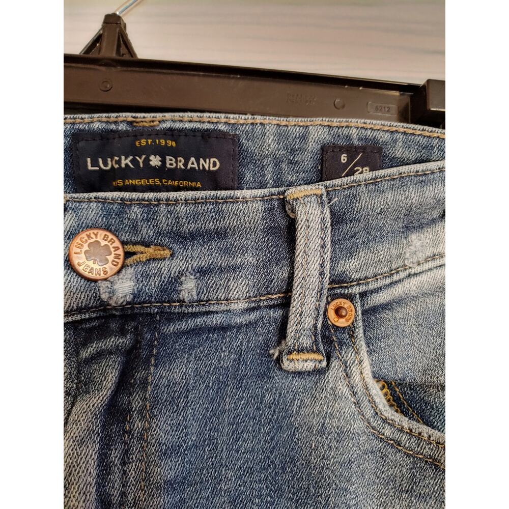 Womens Lucky Brand Sweet Straight Jeans sz 6 #2 - Picture 2 of 4